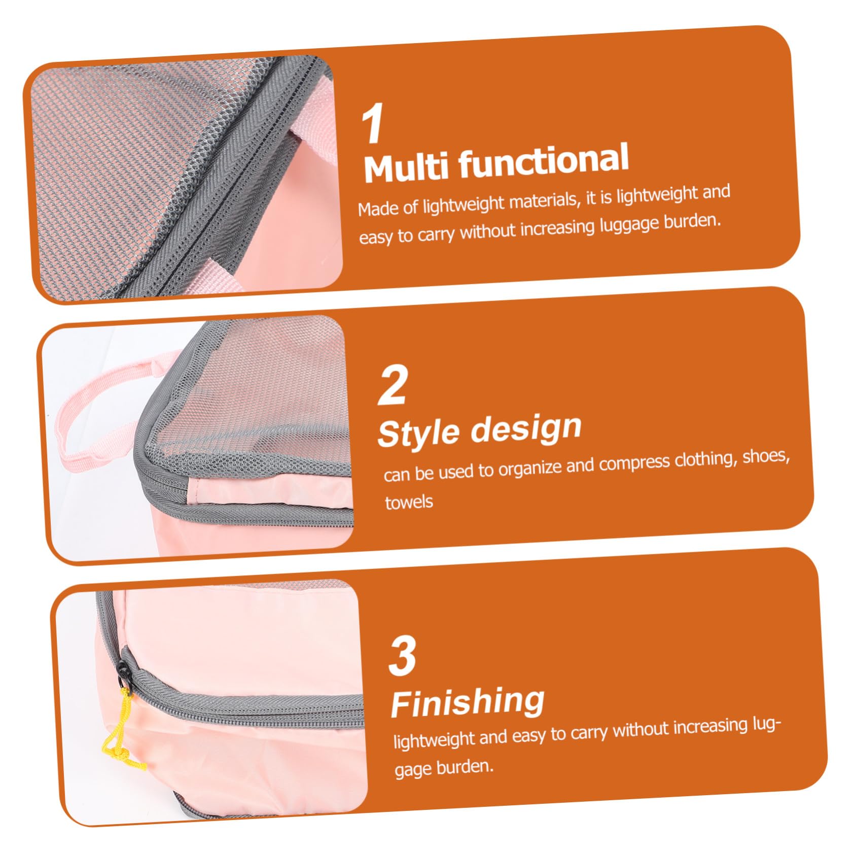 Hohopeti Organizer Da Viaggio Set 3 Pezzi Oxford Leggero, Cubi Di Imballaggio a Compressione e Borse Porta Scarpe, Organizzatori Per Bagagli Per Viaggi Di Lavoro, Vacanze e Campeggio