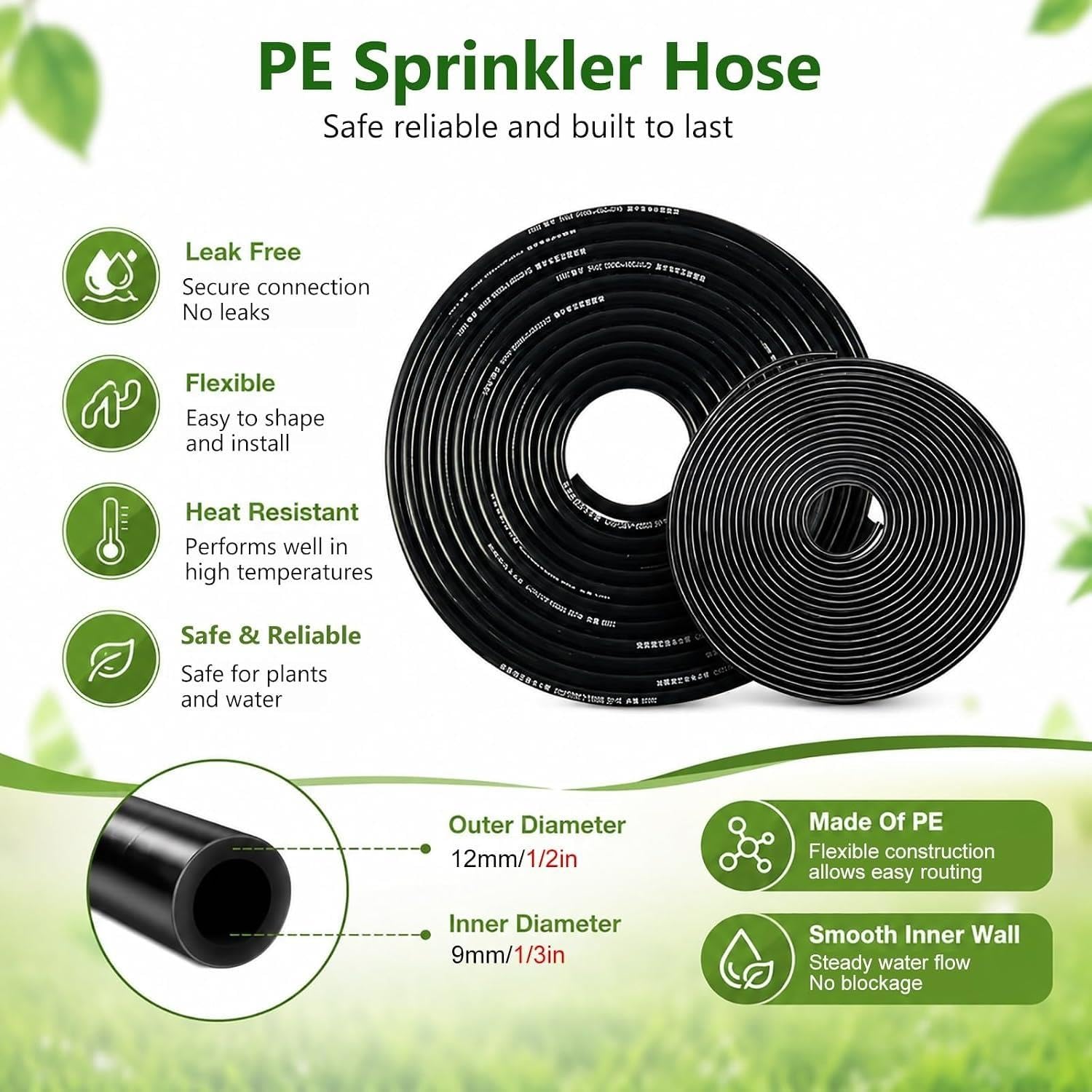 Kit Nebulizador Jardín Sistema de riego por encima del suelo con 3 modos de riego, Equipo de riego simple para plantas en maceta granja viveros vegetales(27m/90ft)