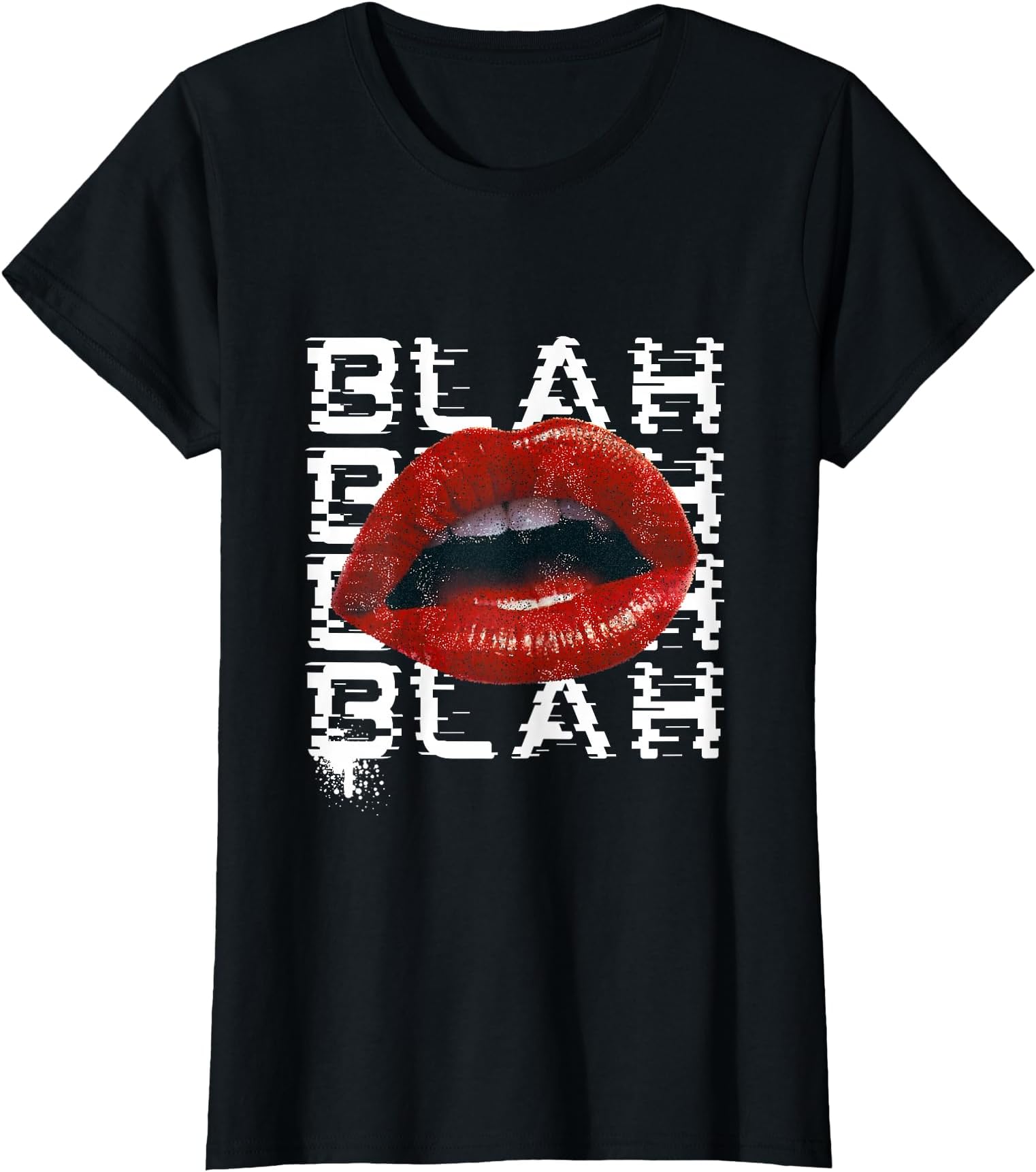 Streetwear, Graphic Lips, Urban Aesthetic, Womans Fashion T-Shirt