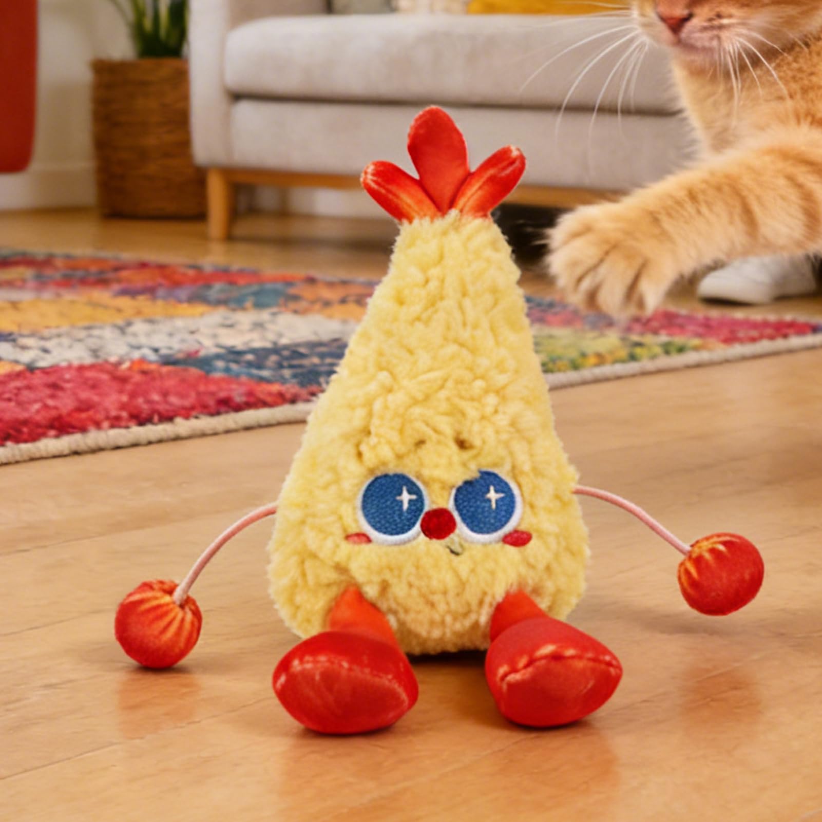 Générique Jouet interactif pour Chat Aliments frits à Activation Tactile