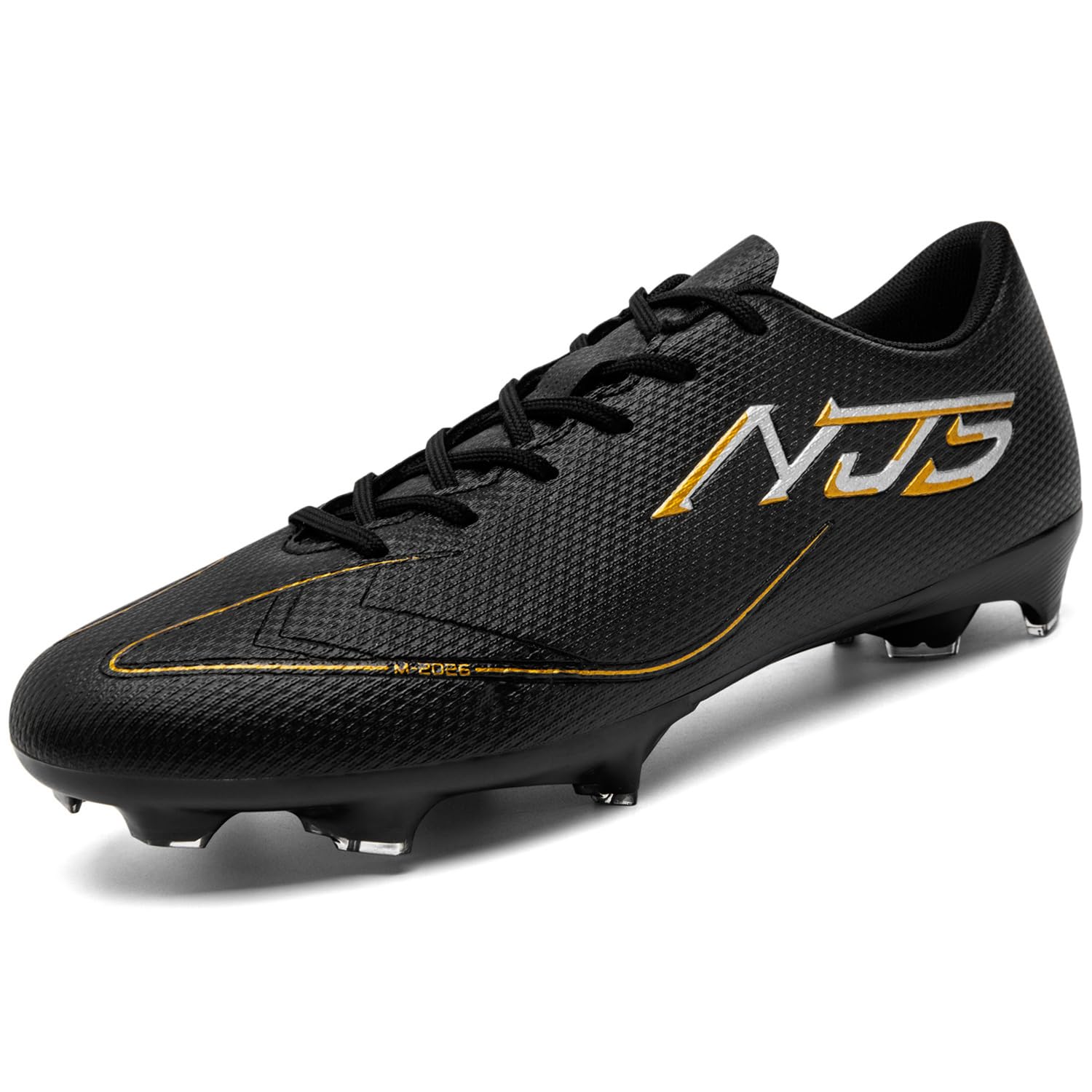 Chaussures de Football Homme Spike Crampons Adolescents Professionnel Antidérapant Chaussures de Foot Adultes Athlétisme Entrainement Chaussures de Sport