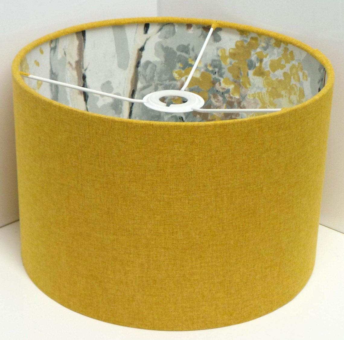 Furniture Checklist Mustard Yellow Mira Silver Birch Shadow Brushed Linen Style Drum Lampshade Ceiling Pendant Or Table Lamp Shade (10''(25Cm) Ceiling Lampshade)