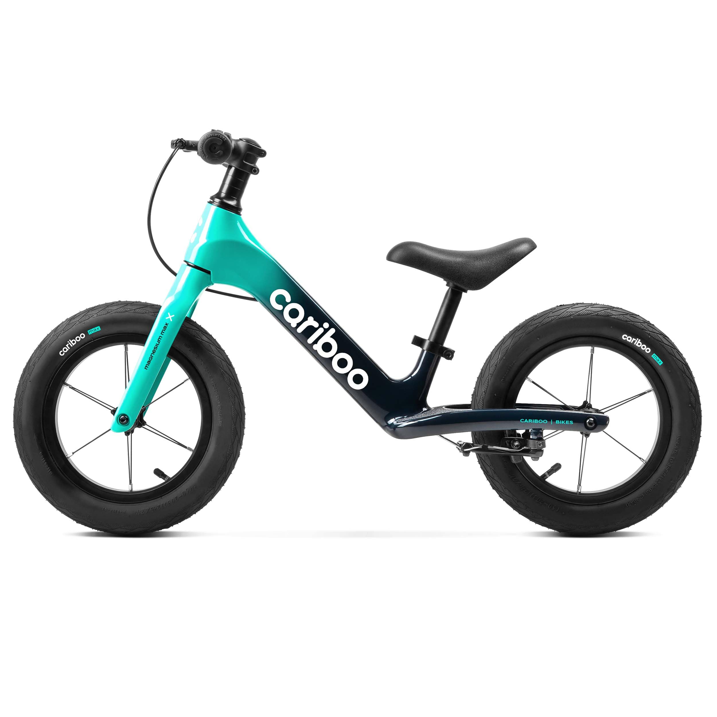 Cariboo Rowerek Biegowy dla Dzieci od 2 lat - Ultralekki 3,6 kg - Regulacja Siodełka i Kierownicy - Magnezowa Rama, Hamulec V-brake - Obciążenie do 30 kg - Magnesium Max