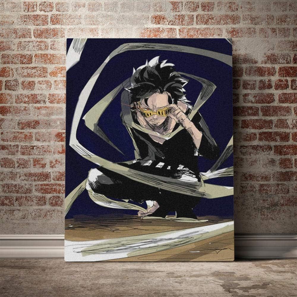 Amazon Co Jp イレイザーヘッド相澤翔太僕のヒーローアカデミアキャンバスポスター絵画壁アートデコレーションリビングルーム寝室書斎ホームデコレーションプリント 60x80cm フレームなし ホーム キッチン