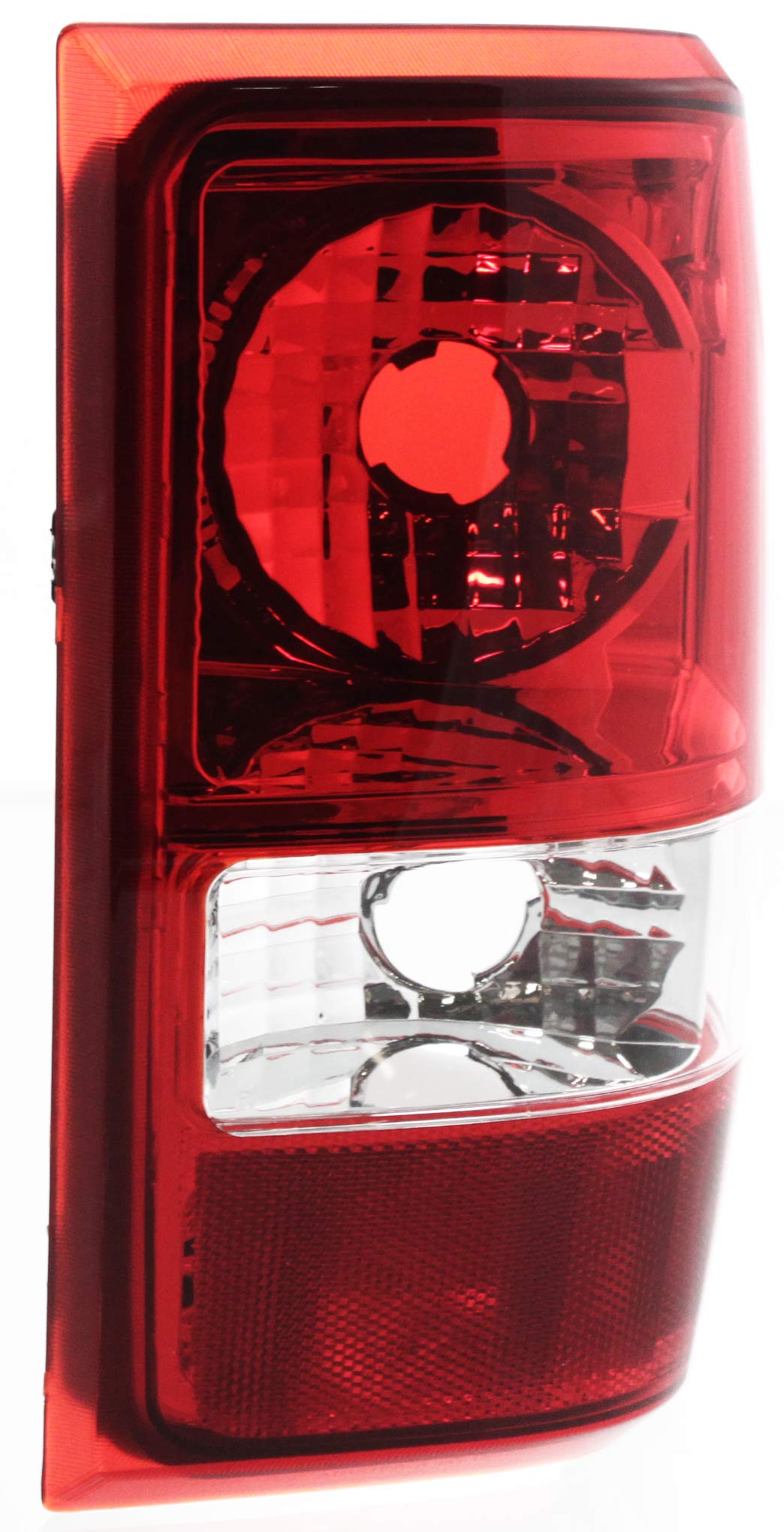 Evan-Fischer Tail Light Lens and Housing Compatible with 2006-2011 Ford Ranger Halogen Clear & Red Lens Set of 2 Passenger and Driver Side