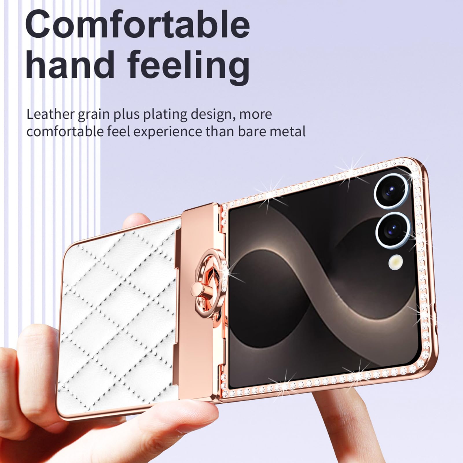 Custodia Galvanica for Samsung Z Flip 8 Slim Pelle