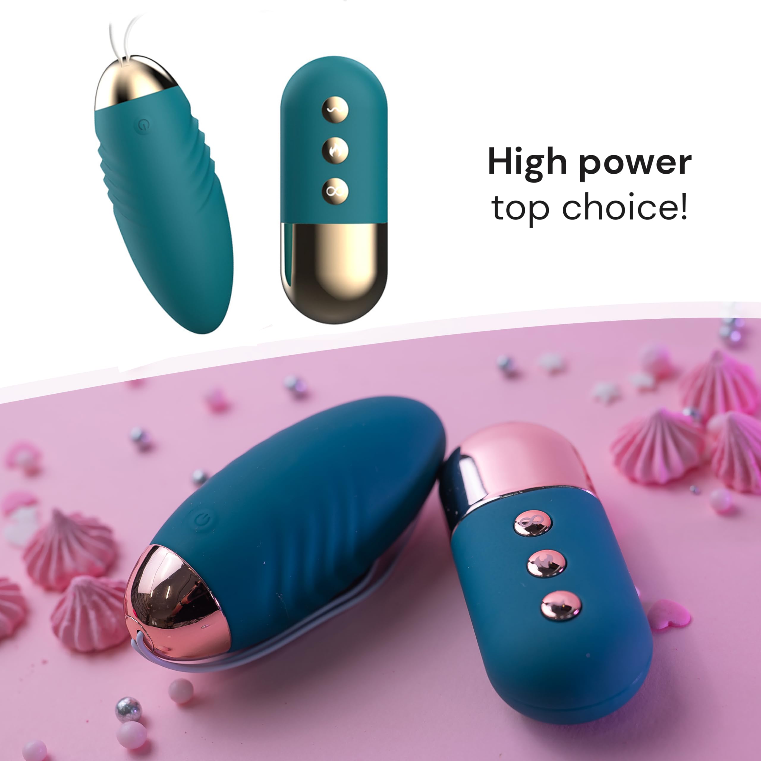 Vibro Huevo con control remoto para viajes, 10 mini vibradores para mujeres mini huevo de 8,5 y 3,5 cm USB para mujeres, vibrador con mando a distancia silencioso FOPS M98