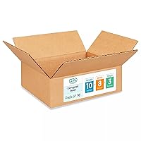 Vista 46 de IDL Packaging Cajas para envío de cartón corrugado cúbicas de 10 pulgadas de largo x 10 pulgadas de ancho x 10 pulgadas de alto (paquete de 5)