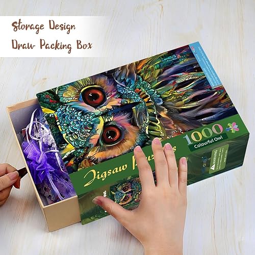 Miniatura 10 de Ingooood Rompecabezas de 1000 piezas de la serie Fantasy - Miss BU-2 - Juguetes de entretenimiento para adultos, regalo especial de graduación o