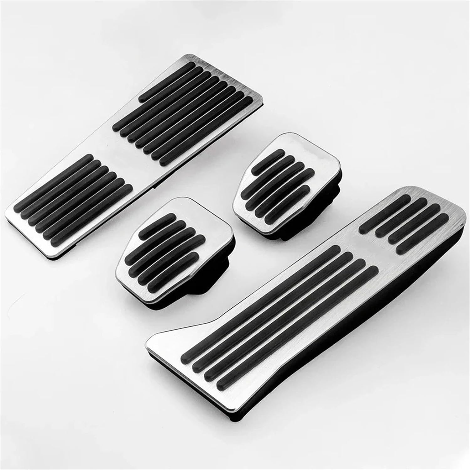 Non-Slip Car Pedals Car Accelerator Footrest Pedal Brake Clutch Pad For Mazda 2 3 6 BM GJ CX-5 CX5 KE KF CX-3 CX7 CX-8 CX-9(LHD AT 3pcs Silver)