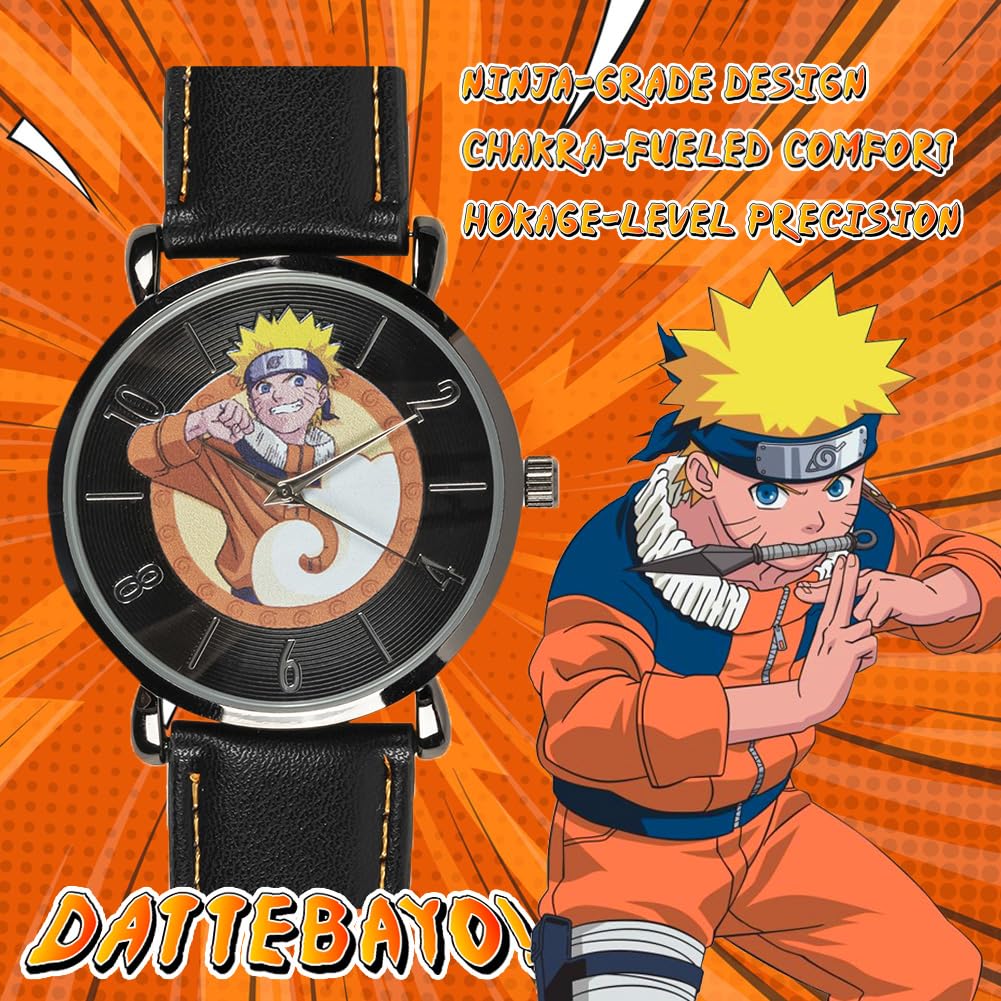 Accutime Orologio Analogico al Quarzo Giapponese Unisex Bambini con Cinturino in Pelle Sintetica NAR5000AZ
