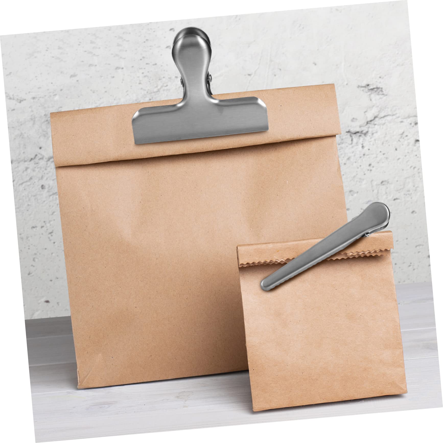 Tofficu 4 Sätze Teiliges Bag Clips Für Snacks Und Lebensmittel Starke Versiegelung Mit Zwei Clipgrößen Langlebig Und Rostfrei Einsetzbar Als Verschlussclips Für Beutel Und 10 Stück * 4