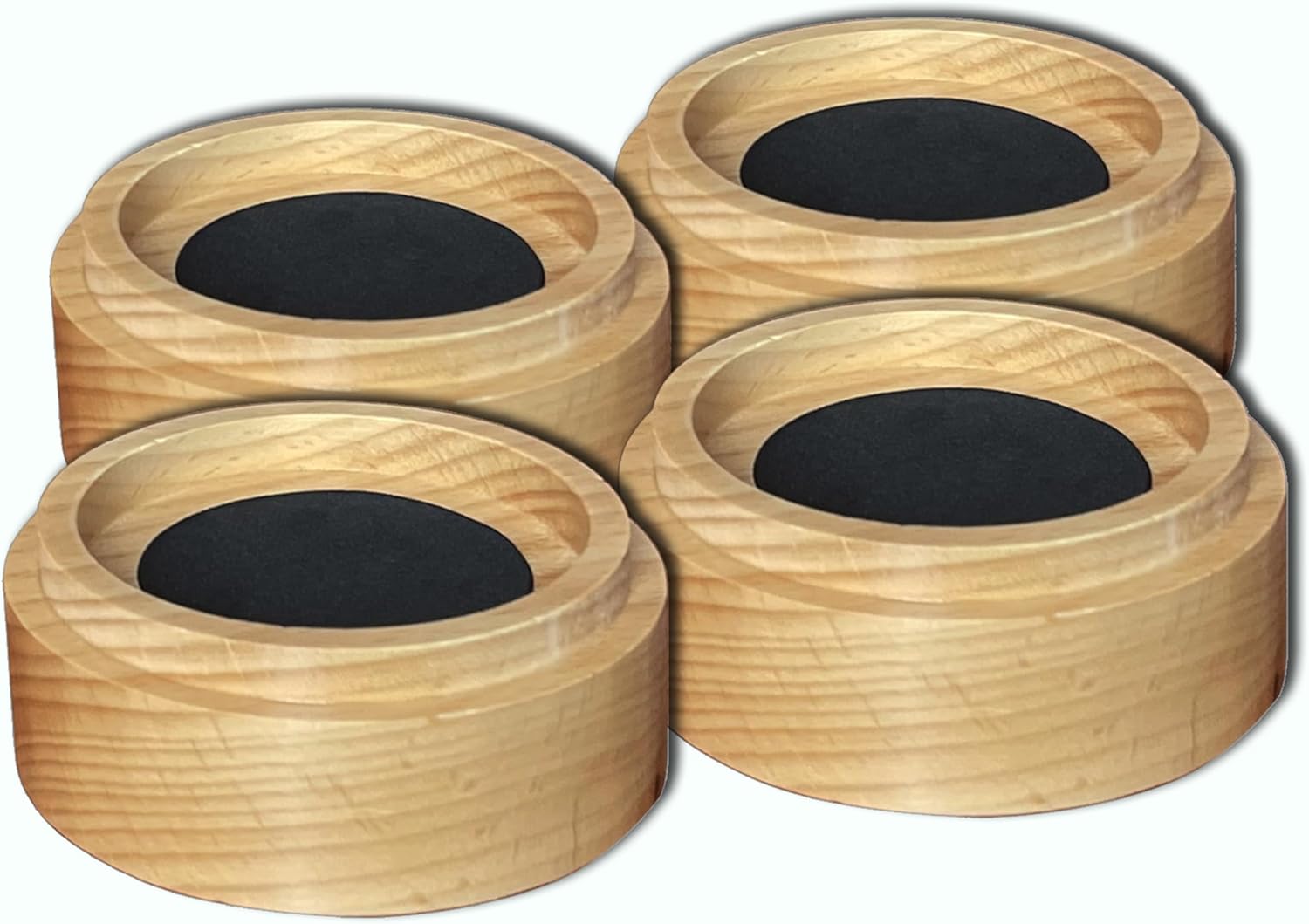 1 Inch Heavy Duty Bed Risers, Bed Lifts, Furniture Risers, Great for Under Bed Storage, Bed, Table, and Chair Lifts, Adds 1" Height to Heavy Furniture or Beds (Set of 4)