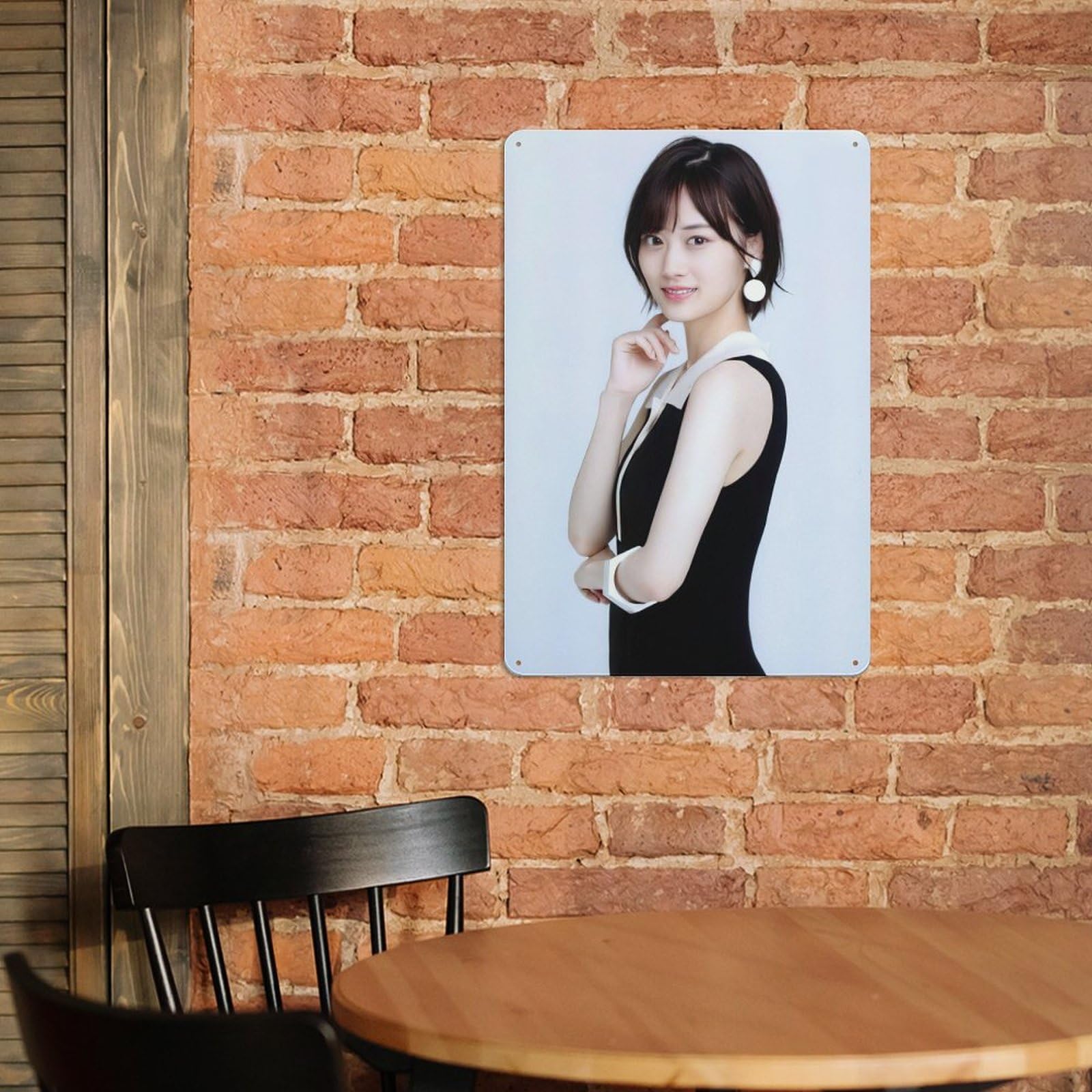 マ*D様 メタルアート ブリキ看板 美人 美女 美少女 壁掛け、ポスター 