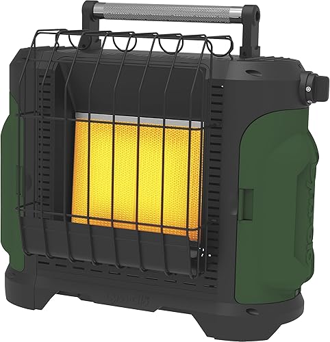 Dyna-Glo Calentador de propano portátil Grab N Go XL de 18K BTU - Verde