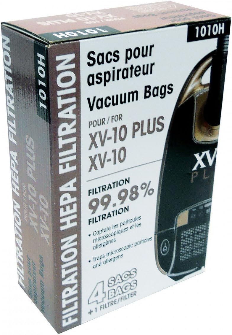Johnny Vac Microfilter HEPA Vacuum Bags XV10 - PKG/4+1