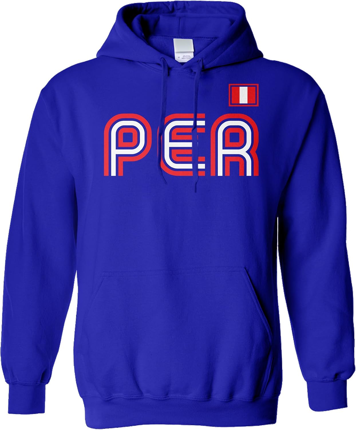 Threadrock Peru Athletic Retro Series Unisex Hoodie Sweatshirt