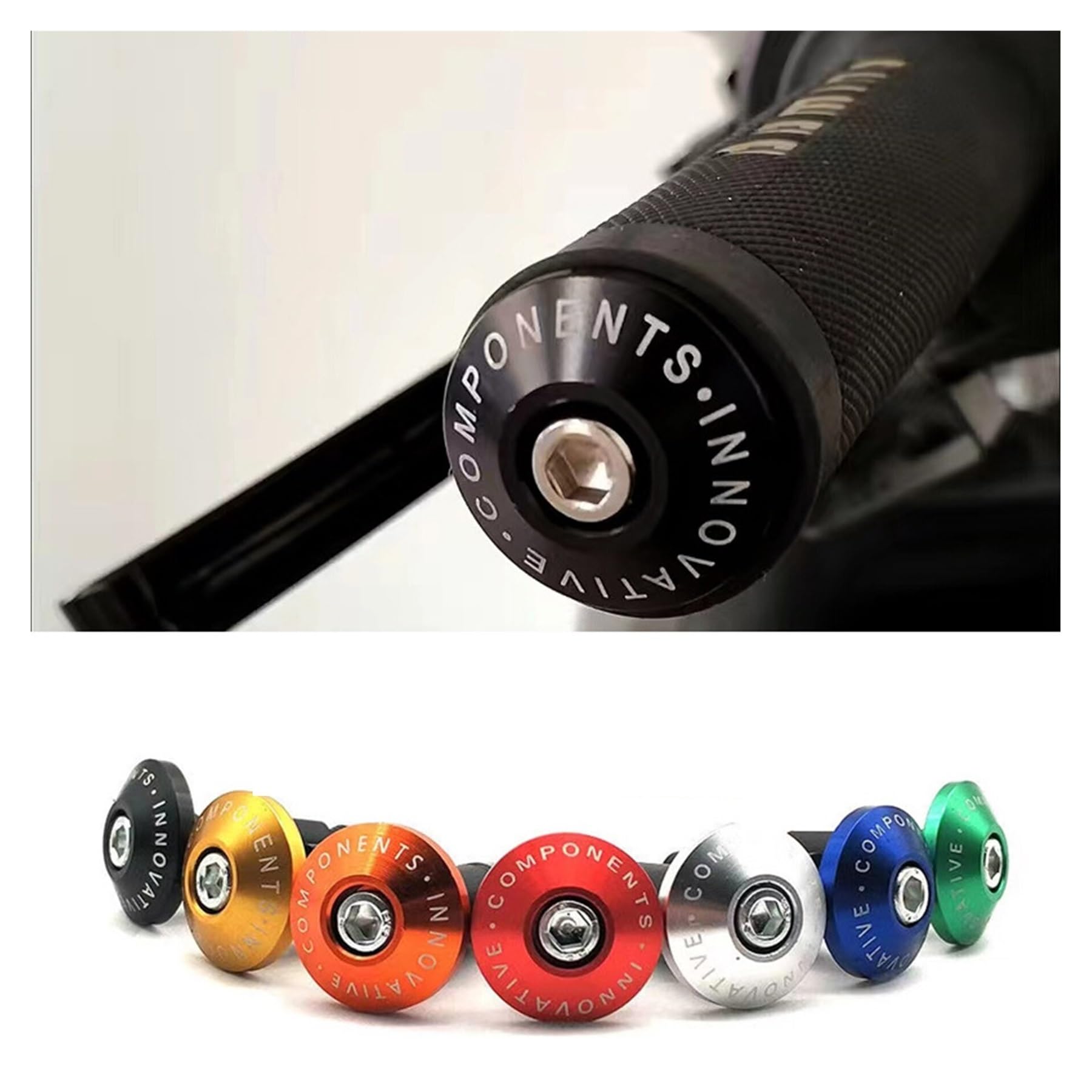 Peso del Extremo Manillar de la Motocicleta, Tapa puños, protección Universal BWS, Accesorios(2pcs Red)