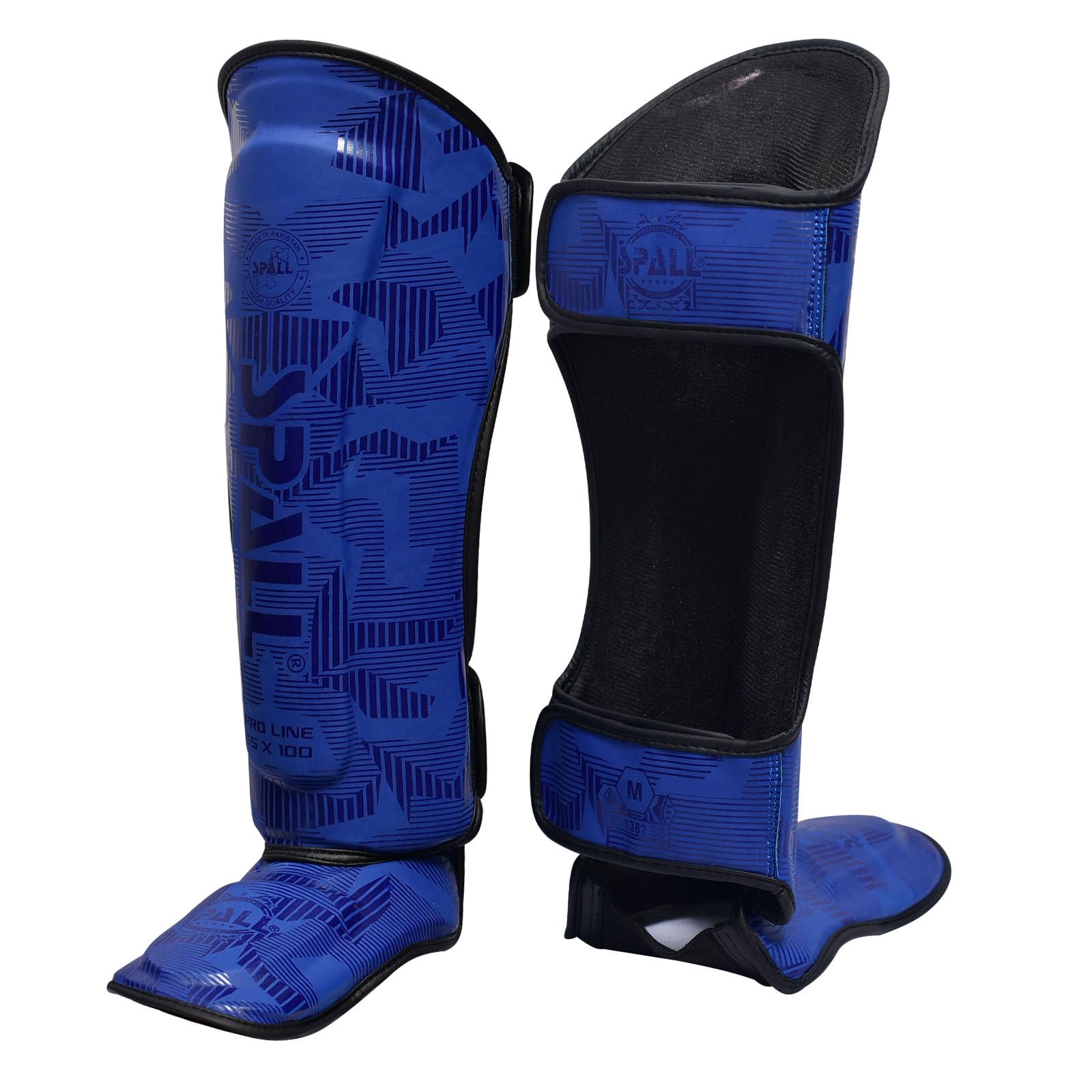 Shin Guard Ideal Fit and Padding Leg Shin Protection for Martial Arts Sparring Kickboxing BJJ Karate Boxing Gear and Other Combat Sports Training for Men and Women By SPALL(Red S/M)