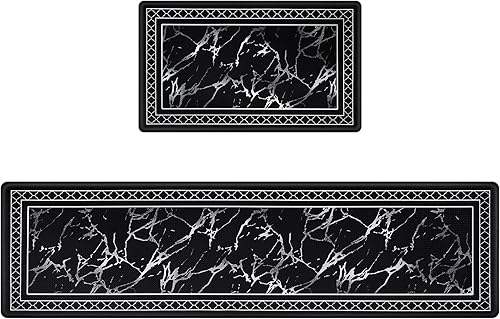ASPMIZ 2 alfombras y tapetes de cocina antideslizantes, lavables, impermeables, antifatiga, para el suelo de la cocina, tapete grueso moderno para