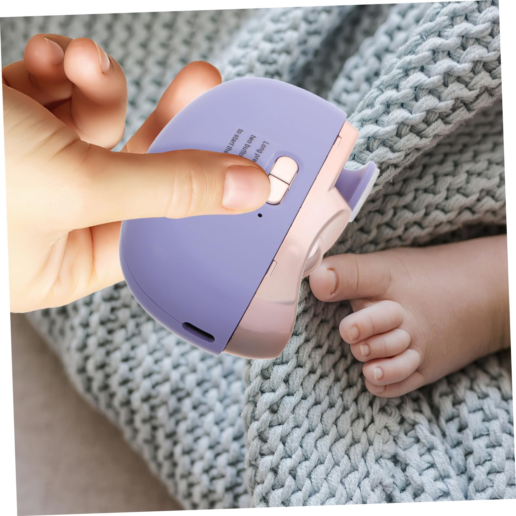 Taglia Unghie Elettrico e Velocità Regolabile per Bambini, Tagliaunghie Automatico Ricaricabile Usb, Plastico con Impugnatura Ergonomica per Adulti e Bebè