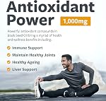 Black Seed Oil Capsules | Cold Pressed | Antioxidant, Blood Sugar & Liver Support | Pure Black Cumin Seed Oil | High in Omega 3 6 9 | Non-GMO & Vegan Black Cumin Oil | 120 Nigella Sativa Softgels