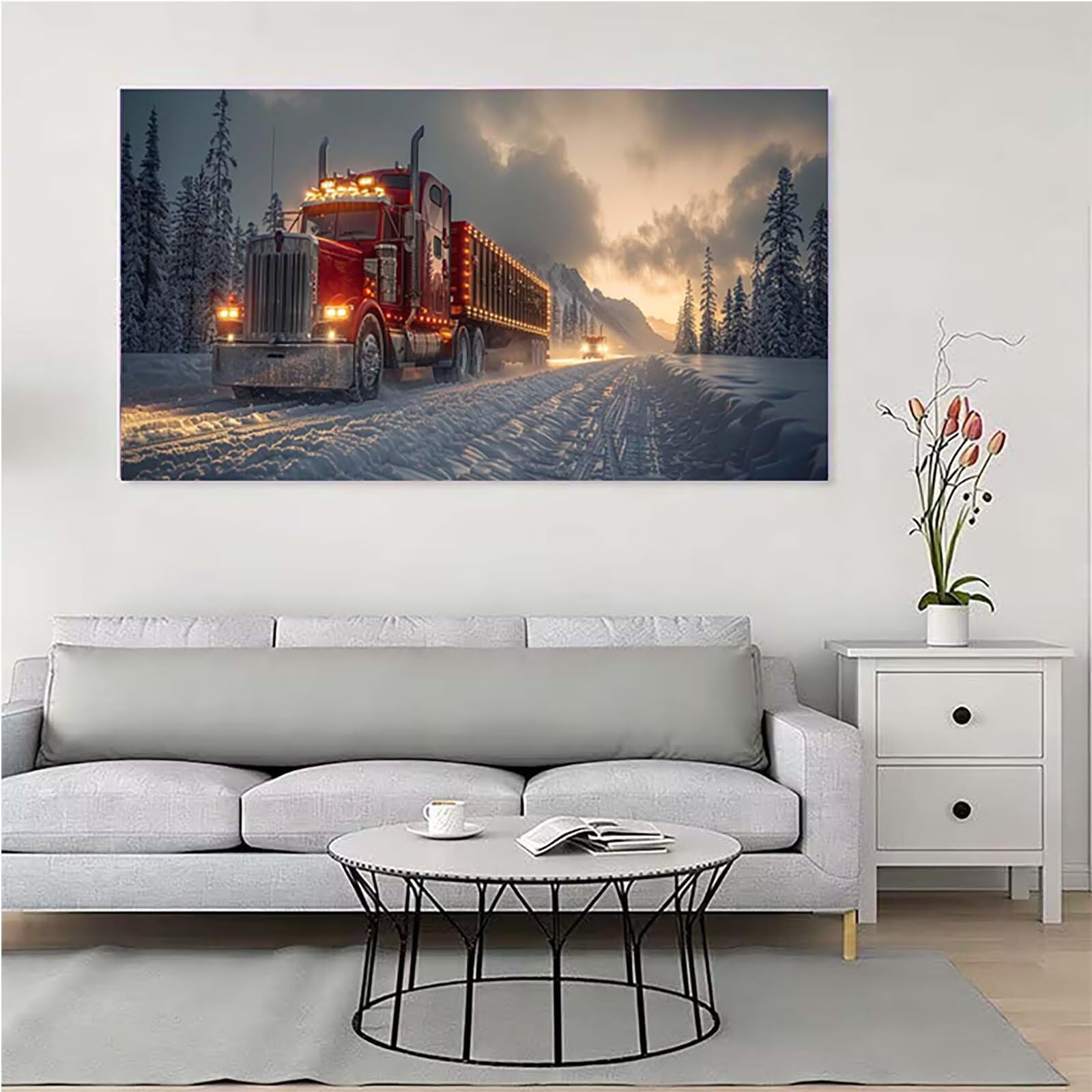 Camion Diamond Painting Grandi Dimensioni 50x100cm, Diamond Painting H-2603