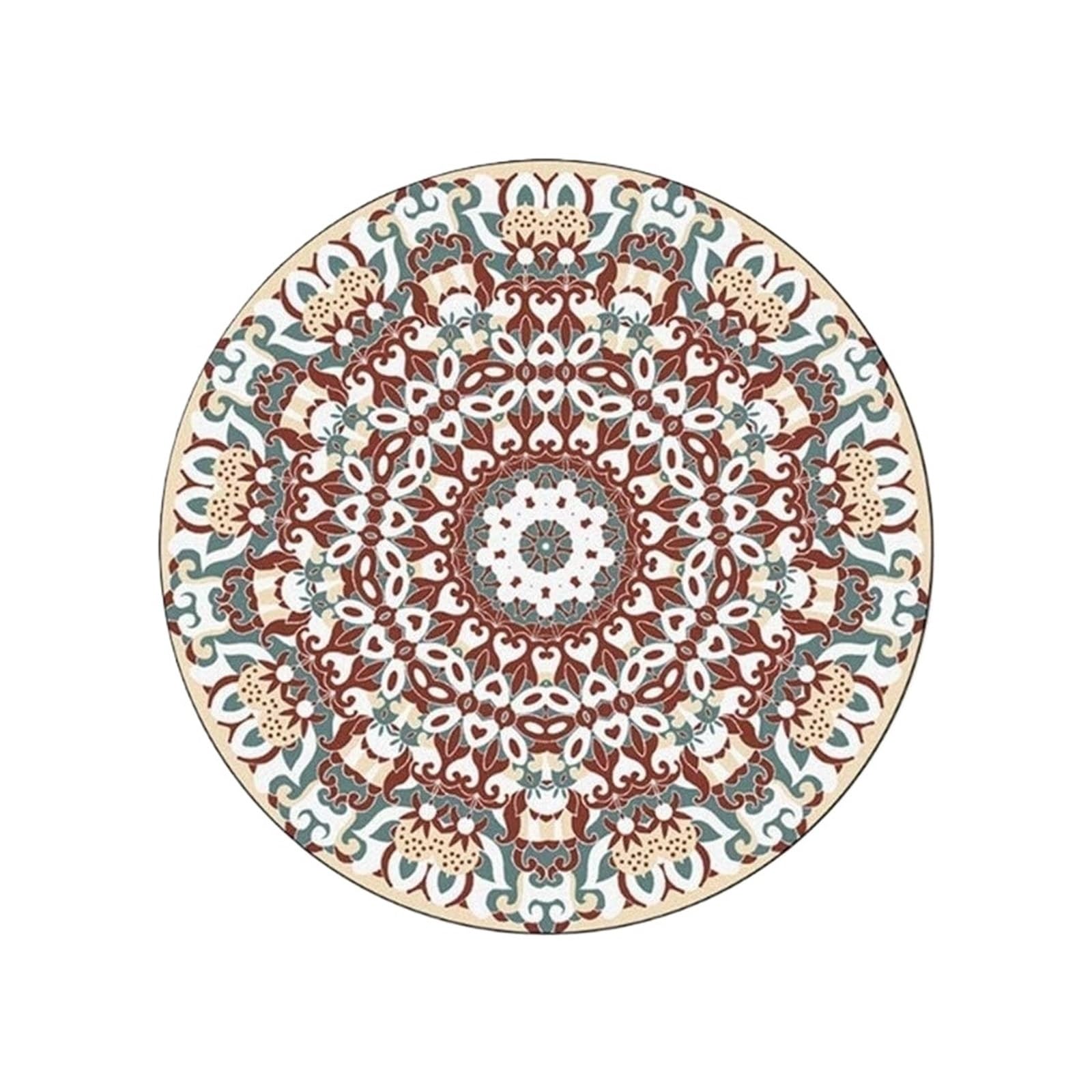 Tapis rond multicolore fleuri pour apporter chaleur et joie dans votre intérieur