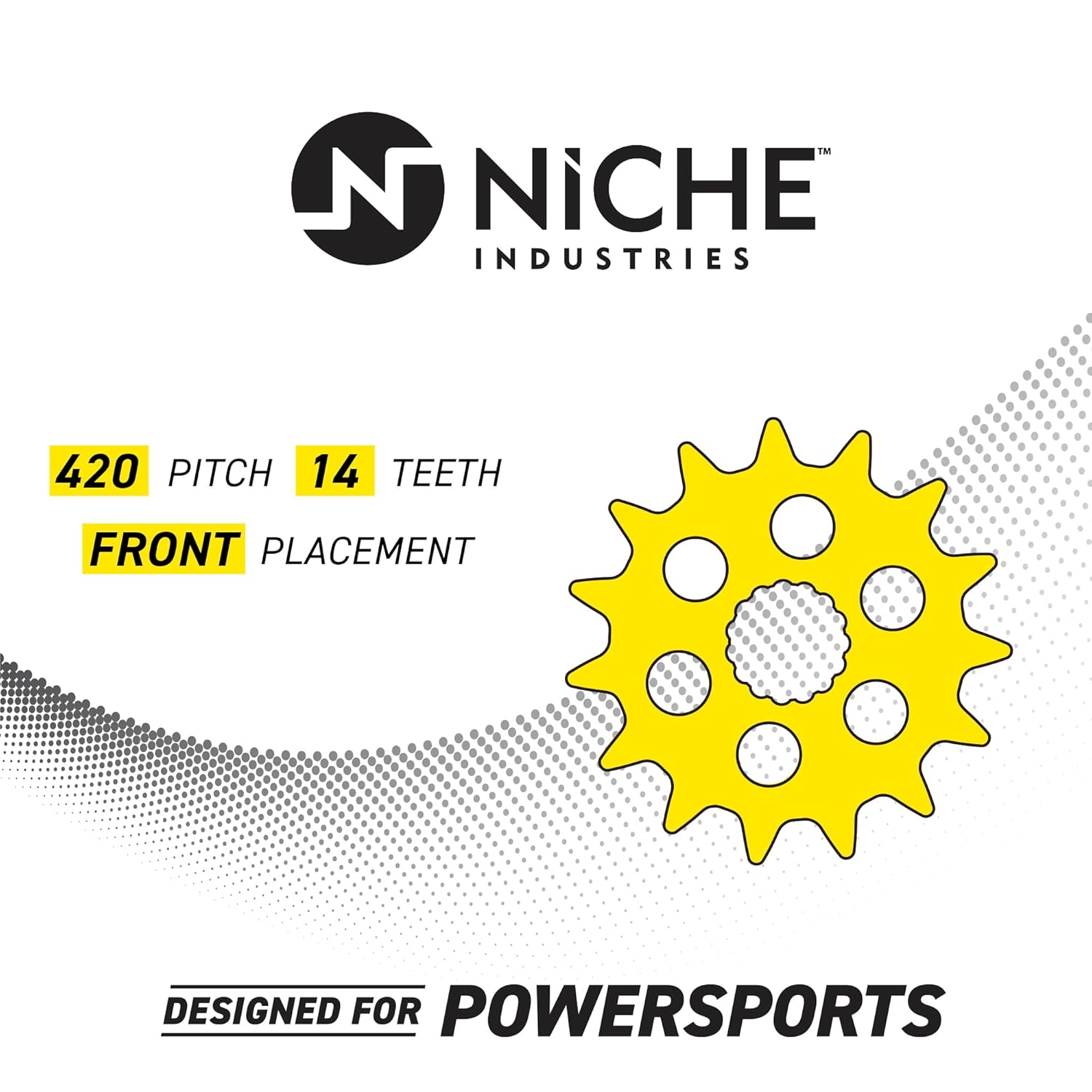 NICHE Drive Sprocket Chain Combo for Honda Monkey 125 Front 14 Rear 37 Tooth 420 X-Ring 98 Links