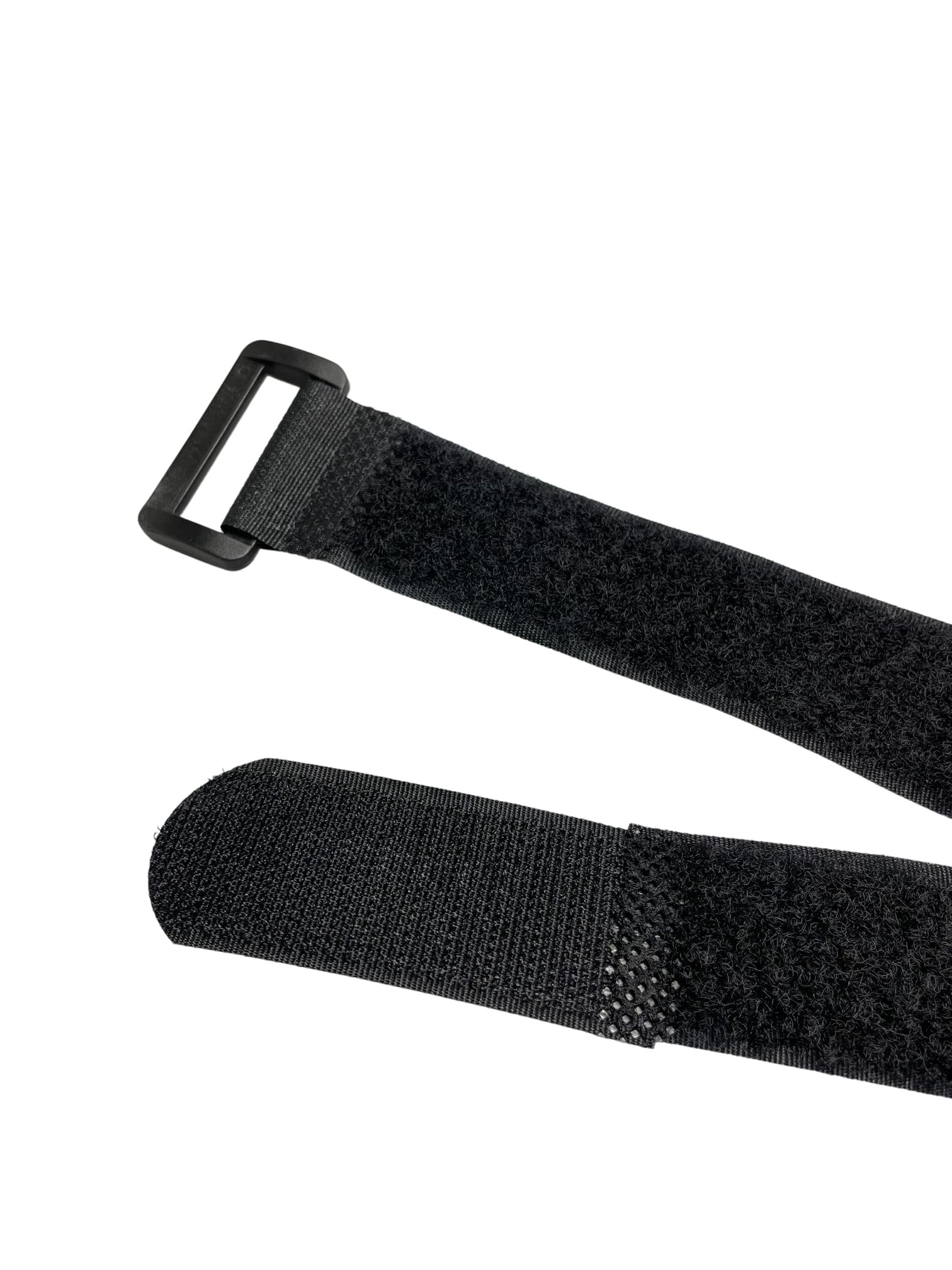 VELCRO® Brand wiederverwendbare Klett-Kabelbinder wiederverschließbar, mit Klett-Verschluss und Schnalle, universell einsetzbar, schwarz- 2.5cmx25cm 50 Stück