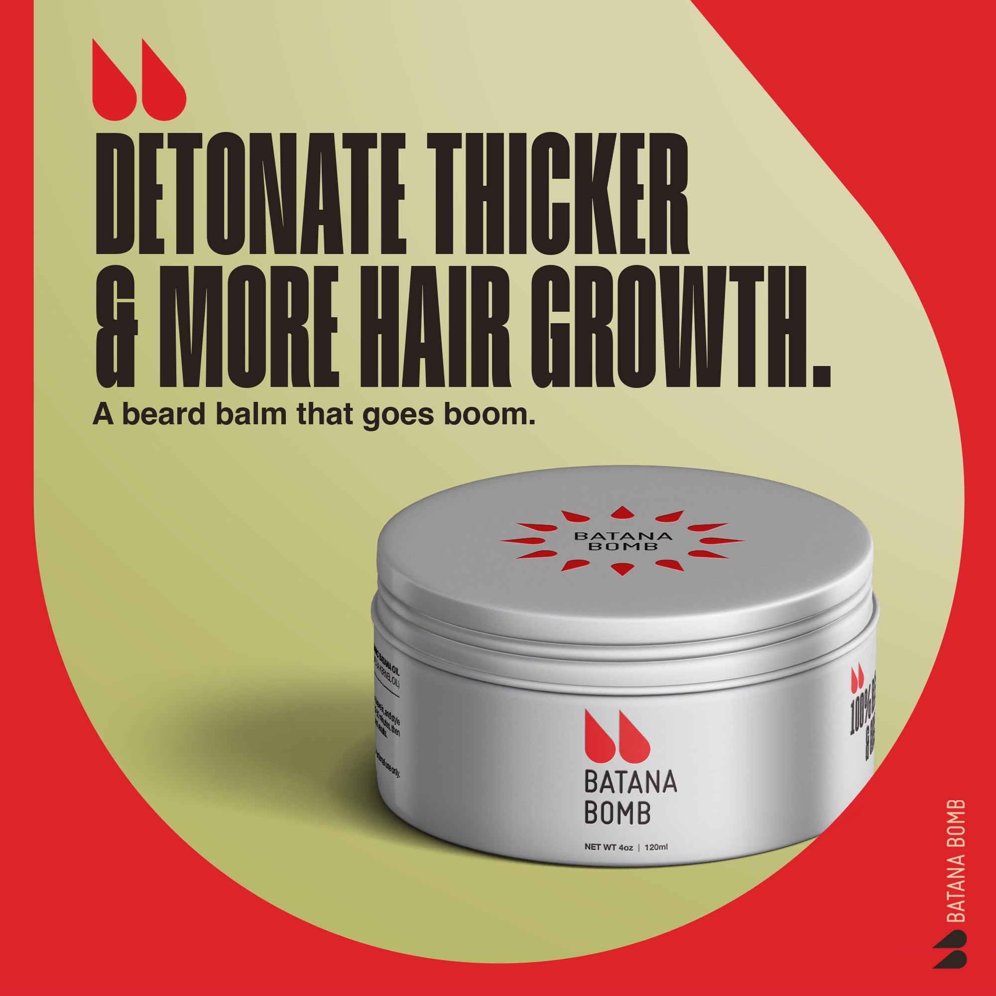 Unscented Beard Balm with Organic Batana Oil