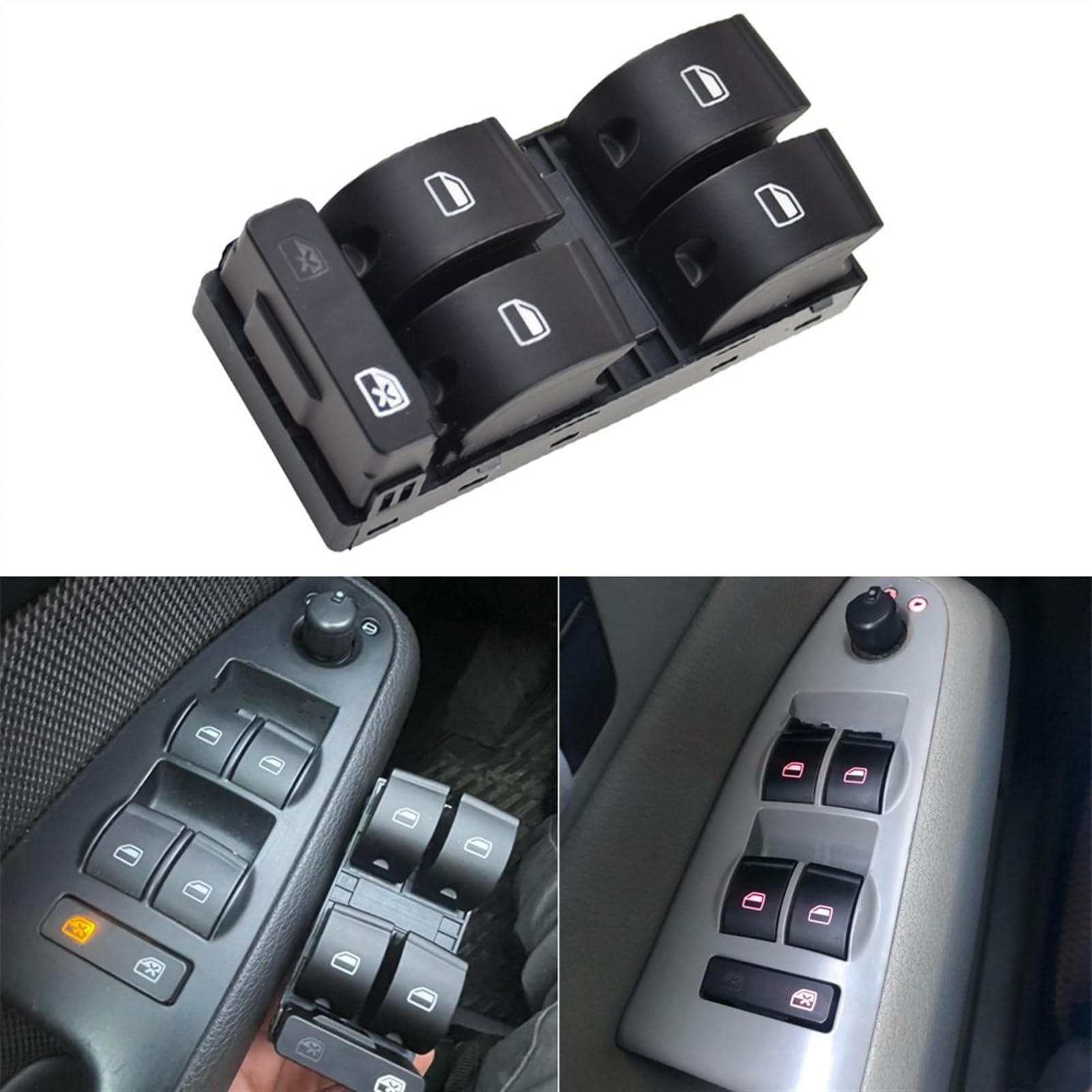 Interruttore di controllo del sollevatore elettric Per A4 B6 A4 B7 2003-2008 Interruttore elettrico per finestrino principale 8E0959851B 4F0959855A Interruttore alzacristalli elettrico per auto(Master