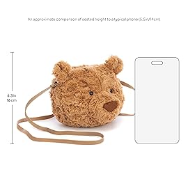 Jellycat Amuseables Avocado Plush Bag, 11.5 inches - Crossbody and Shoulder Purse - Fun and Unique Handbag