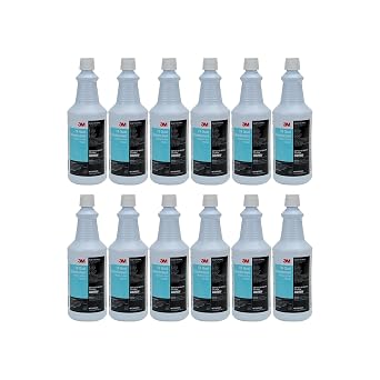 3M TB Quat Disinfectant, Ready-To-Use Cleaner, Deodorizer, Disinfectant, Walls, Metal Surfaces, Porcelain, Ceramic Tile, Plastic (12 Bottles/Case)