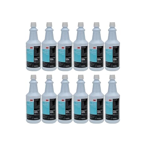 3M TB Quat Disinfectant, Ready-To-Use Cleaner, Deodorizer, Disinfectant, Walls, Metal Surfaces, Porcelain, Ceramic Tile, Plastic (12 Bottles/Case)