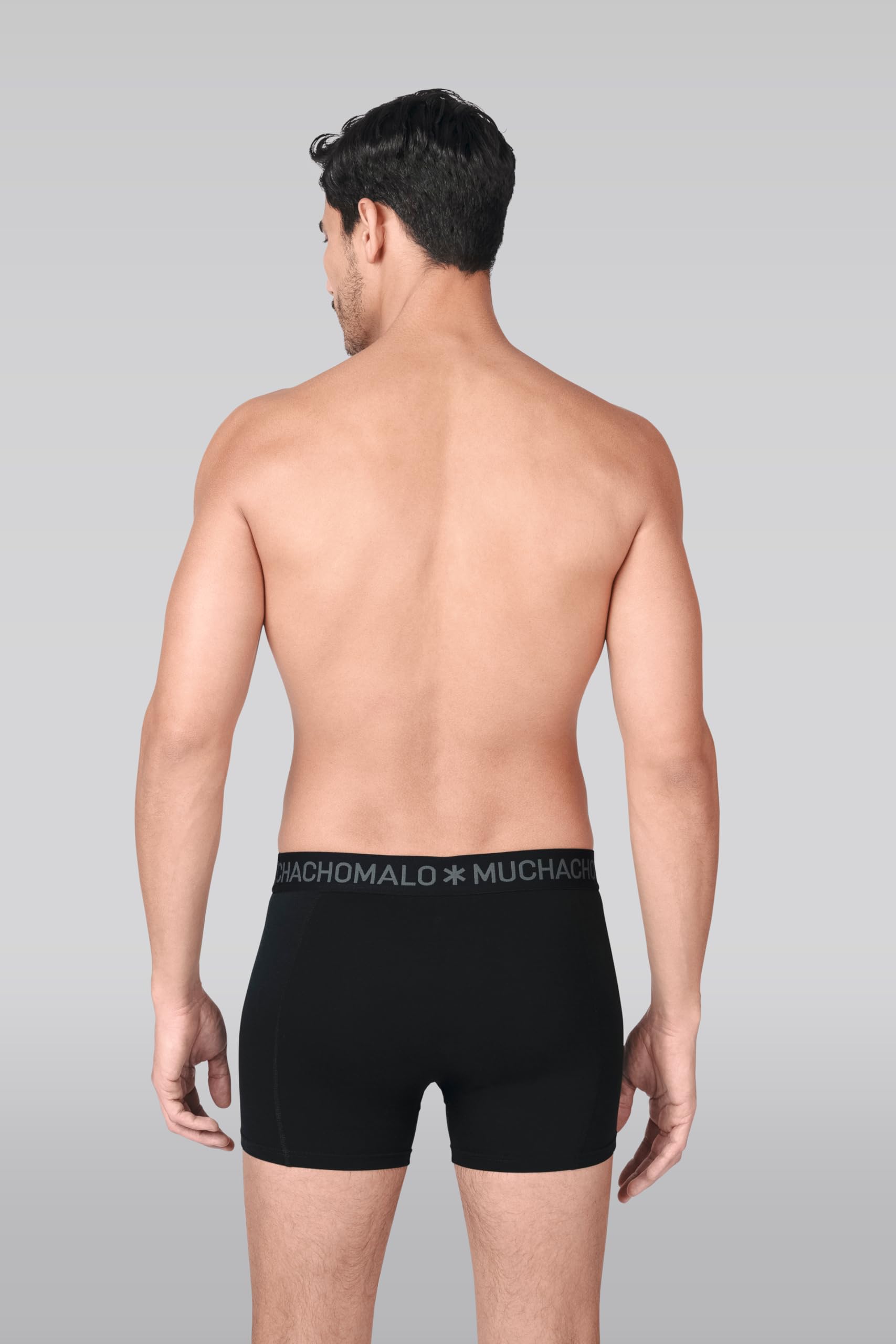 Muchachomalo Boxer da Uomo, Biancheria Intima da Uomo in Cotone Tinta Unita, Multipack da 6 Pezzi, Boxer con vestibilità Classica, con Fascia Elastica in Vita