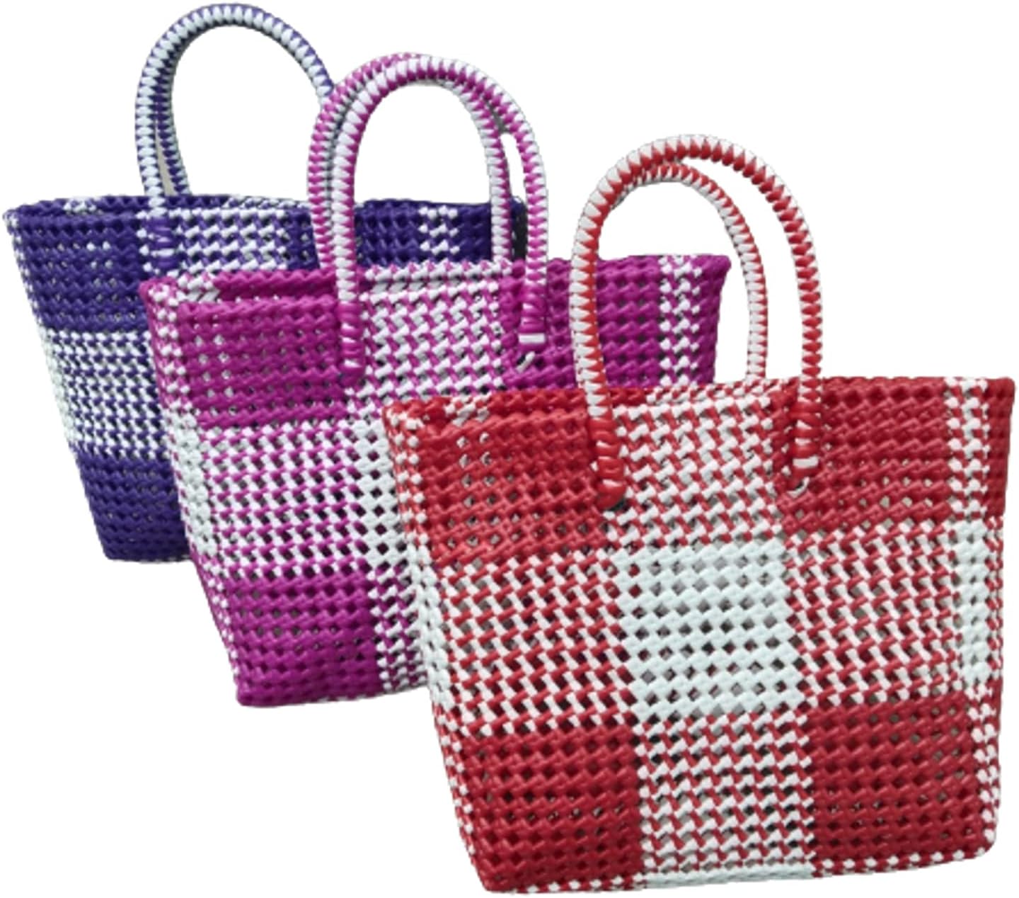 GR Trend Handmade Multipurpose Bag for shopping Grocery Vegetable Lunch Wire Bag/Wire Koodai, Size is (24L x 8W x 24H) in knots/(24L x 8W x 24H) in Cm - COMBO PACK OF 3