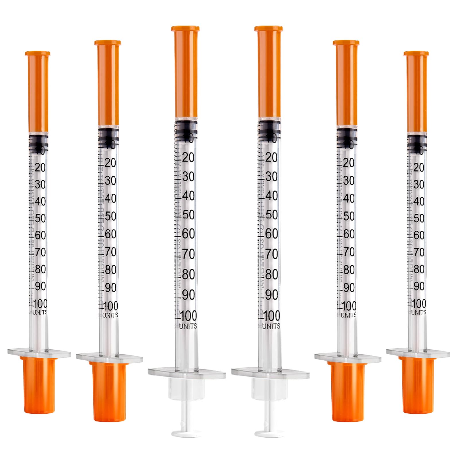 100 Stück 1ml Plastiktube 32G 6mm einzeln versiegelt Einzeln verpackt, für Labormessung, Flüssigkeitstrennung, Tierartikel