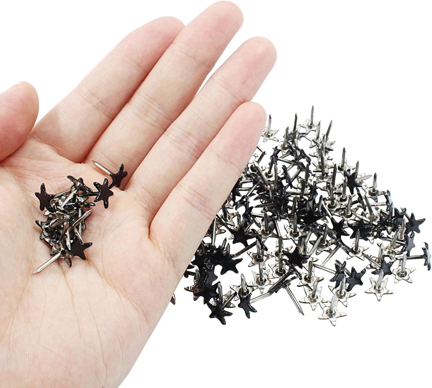 Piutouyar 150 Pcs Star Push Pins, Black Upholstery Tacks, 11 x 13mm image 3