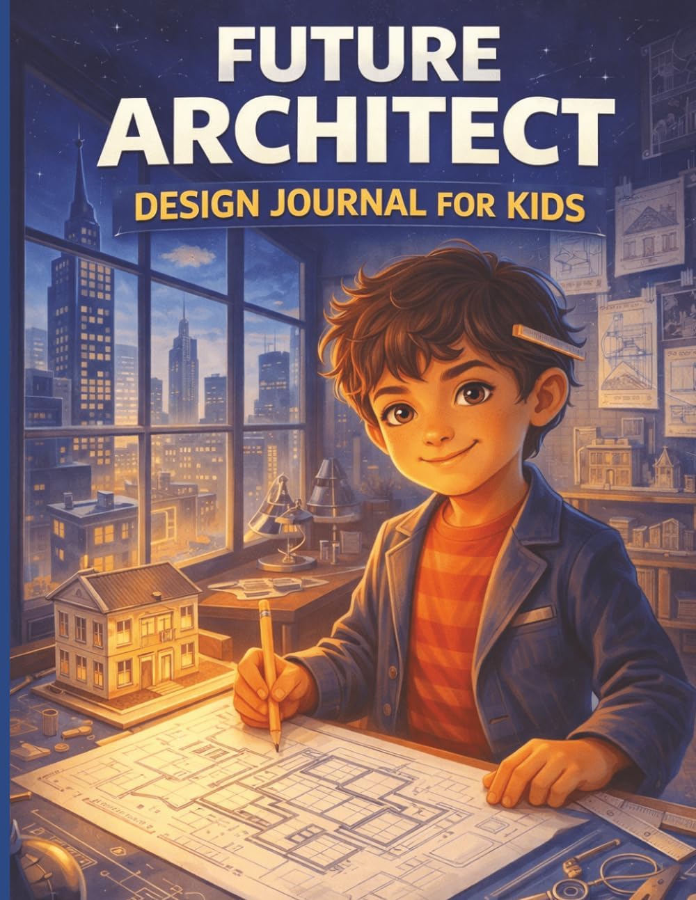 Future Architect's Design Journal For Kids: Creative Workbook with Drawing Prompts, Building Plans, and Design Challenges