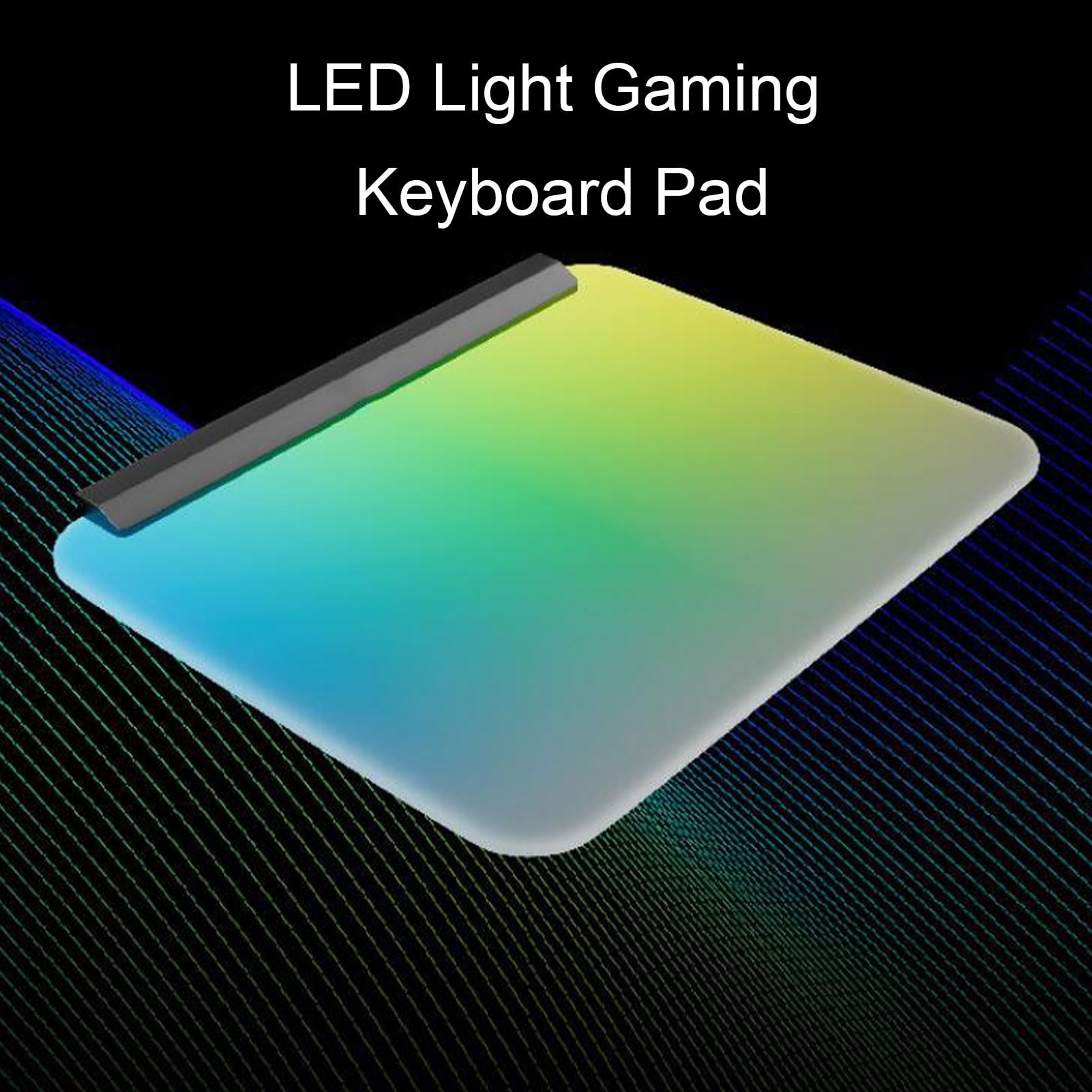 RGB Gaming Mouse Pad, Colorida Mat de Mouse USB LED 360 Mm X 308 Mm X 4.8 Mm, Modos de Múltiples Luz Mat de Teclado de Computadora sin Deslizamiento para Juegos Funcionamiento