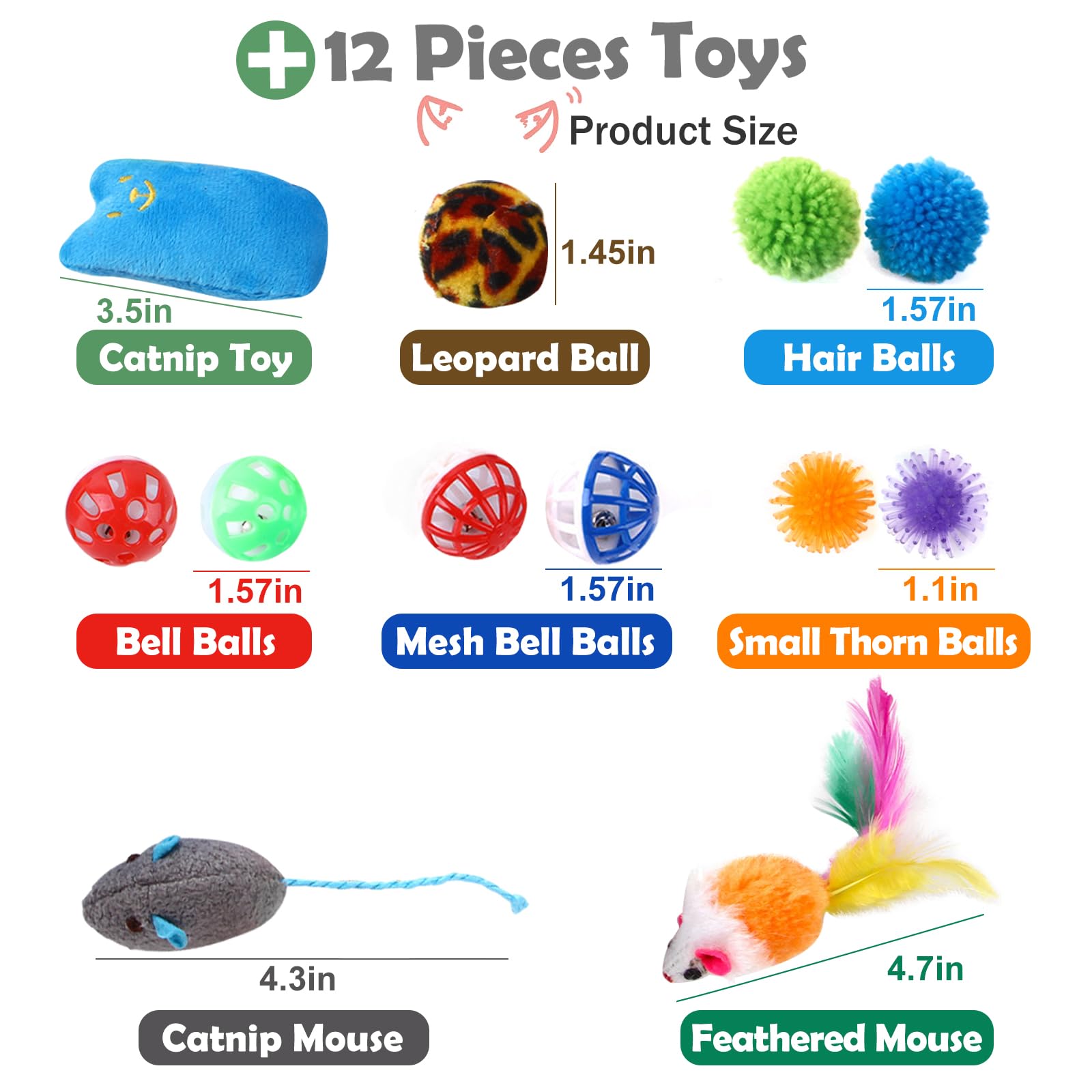 Cat Tunnel,16pcs 3 in 1 Pop-Up Collapsible Cat Toy for Indoor/Outdoor Play, Interactive Maze for Cats Kittens, Puppies - Image 3