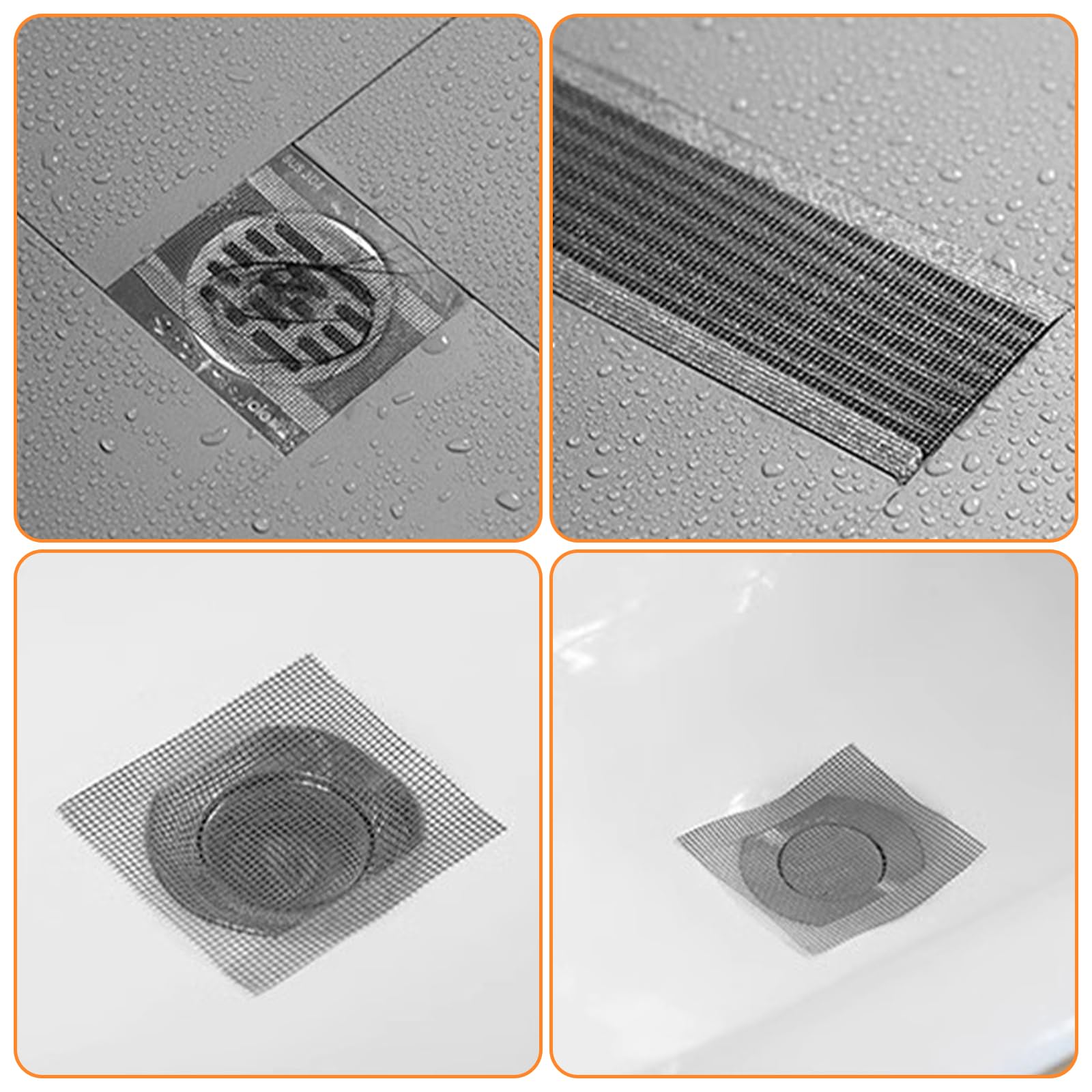 Piletta di scarico per doccia con coperchio LOW ROUND 118 mm foro