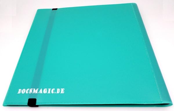 docsmagic.de PRO-Player 12-Pocket Playset Album Mint - 480 Card Binder - MTG - PKM - YGO - Raccoglitore per Carte da Gioco collezionabili Aqua - 2