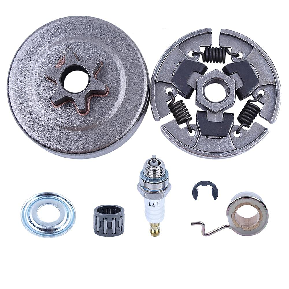 Accesorios 3/8" Piñón de Tambor de Embrague Compatible con Motosierra Stihl 017 018 021 023 025 MS170 MS180 MS210 MS230 MS250 1123 640 2003 w Cojinete de Agujas (Color : China)