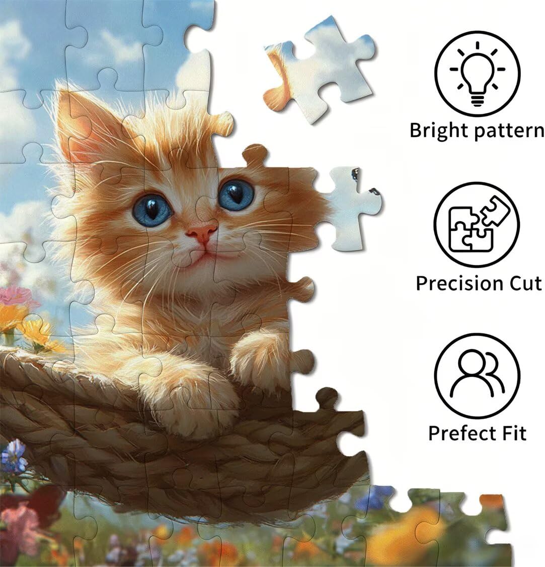 Puzzle 3000 elementów dla dorosłych, gry rodzinne, Cat Spring, n-493