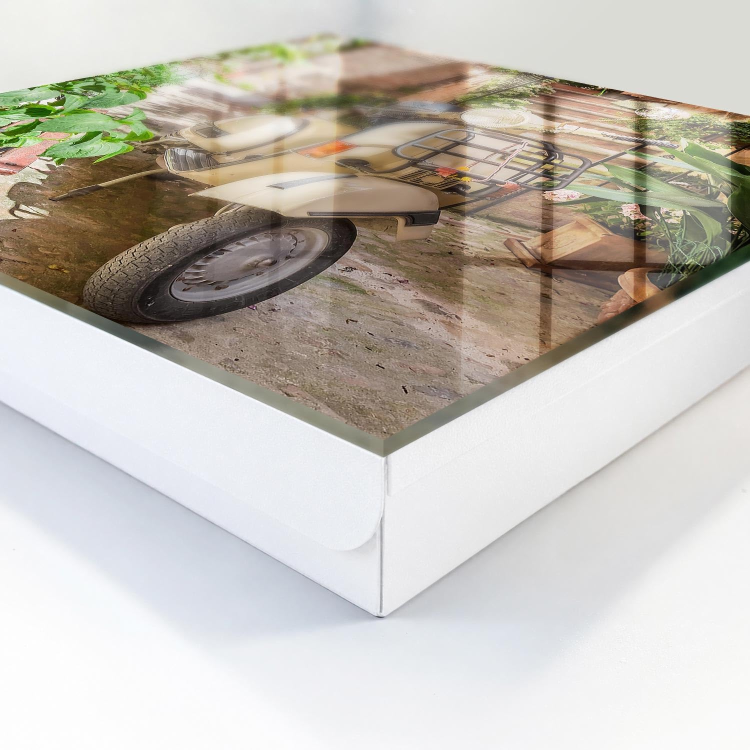 Cassa 30x30 cm atmosfera italiana Porta Sinistra Bianco | Appendiabiti | Bacheca | Vetrinetta | Nicchia | Casellario | Armadio | Gancio | Quadro | Mobiletto | Contenitore | Supporto