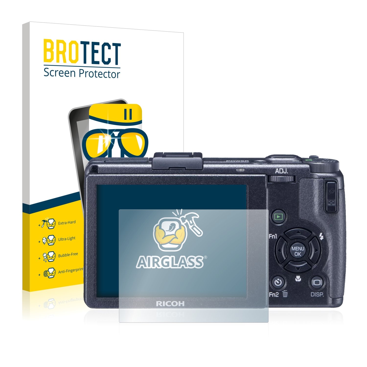 Brotect Pellicola Protettiva In Vetro Ibrido Per Ricoh WG-6 – Durezza 9H, Antigraffio, Made In Germany - 3