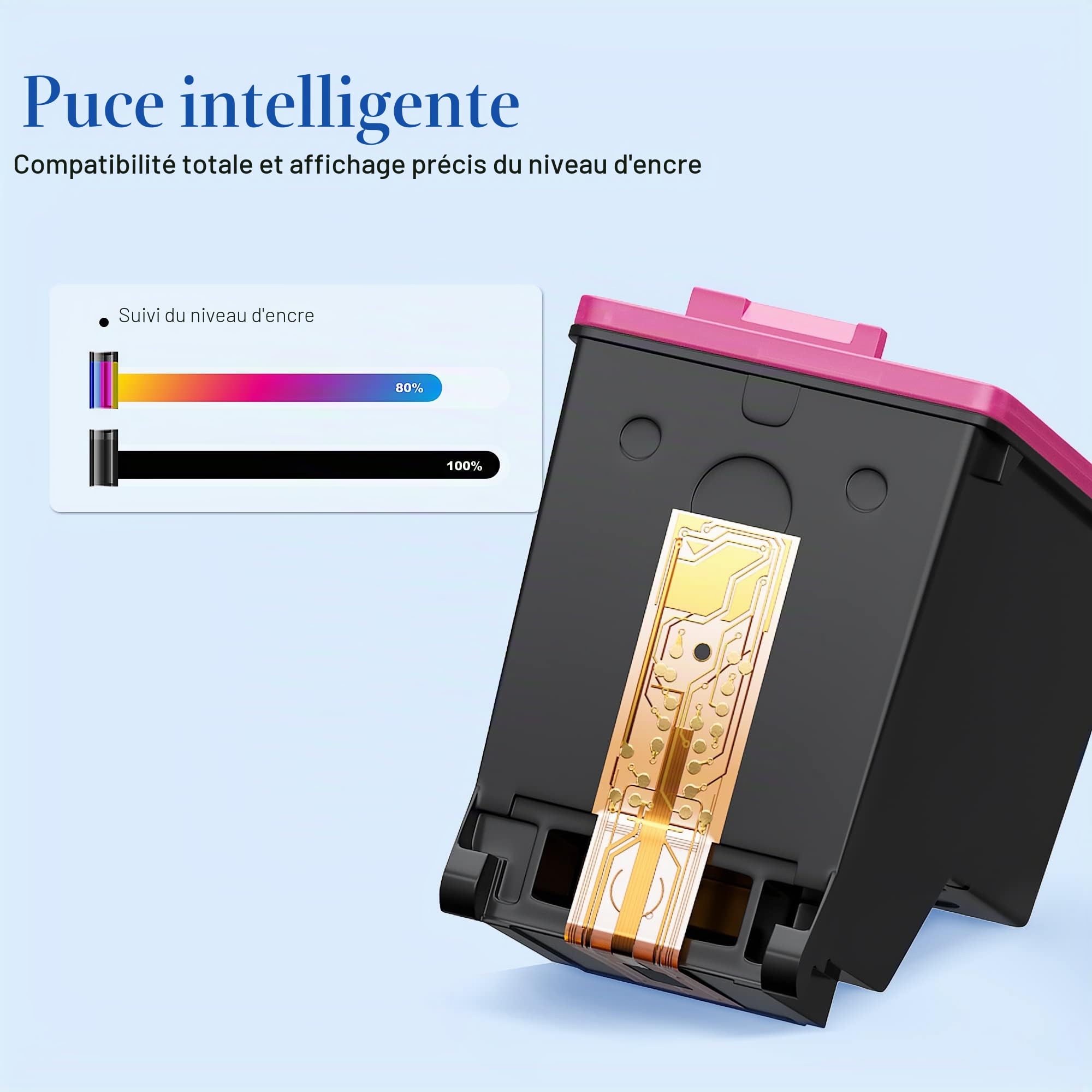Valuetoner 62 62 XL Cartouches d'encre Compatible pour HP Envy 5540 5640