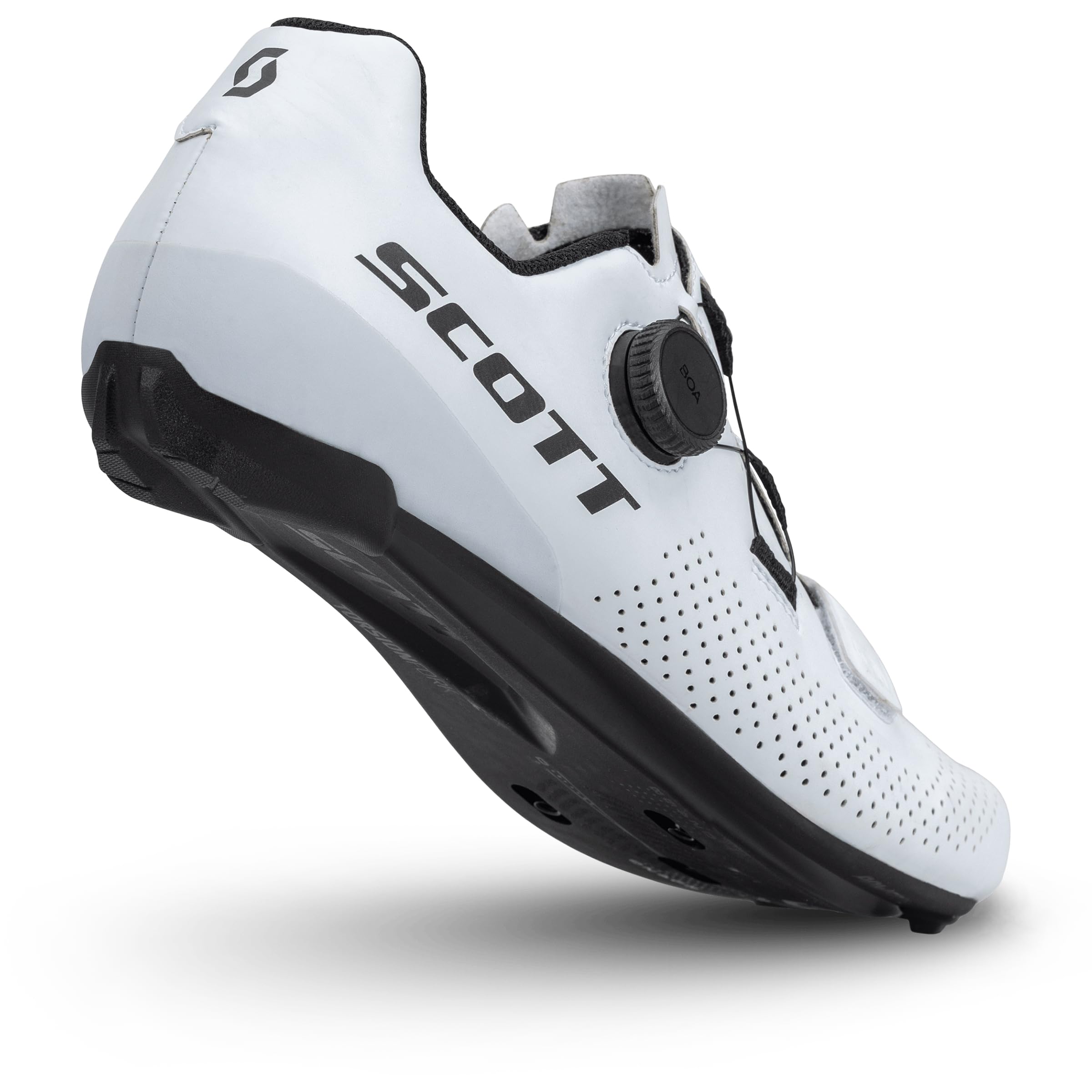 Scott Road Team Boa Rennrad Fahrradschuhe schwarz/weiß 2026: Größe: 43